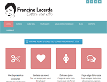 Tablet Screenshot of francinelacerda.com.br